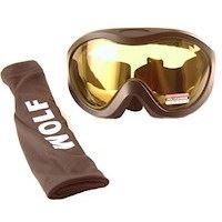Gode ski-goggles - gul brudsikker dobbelt linse 